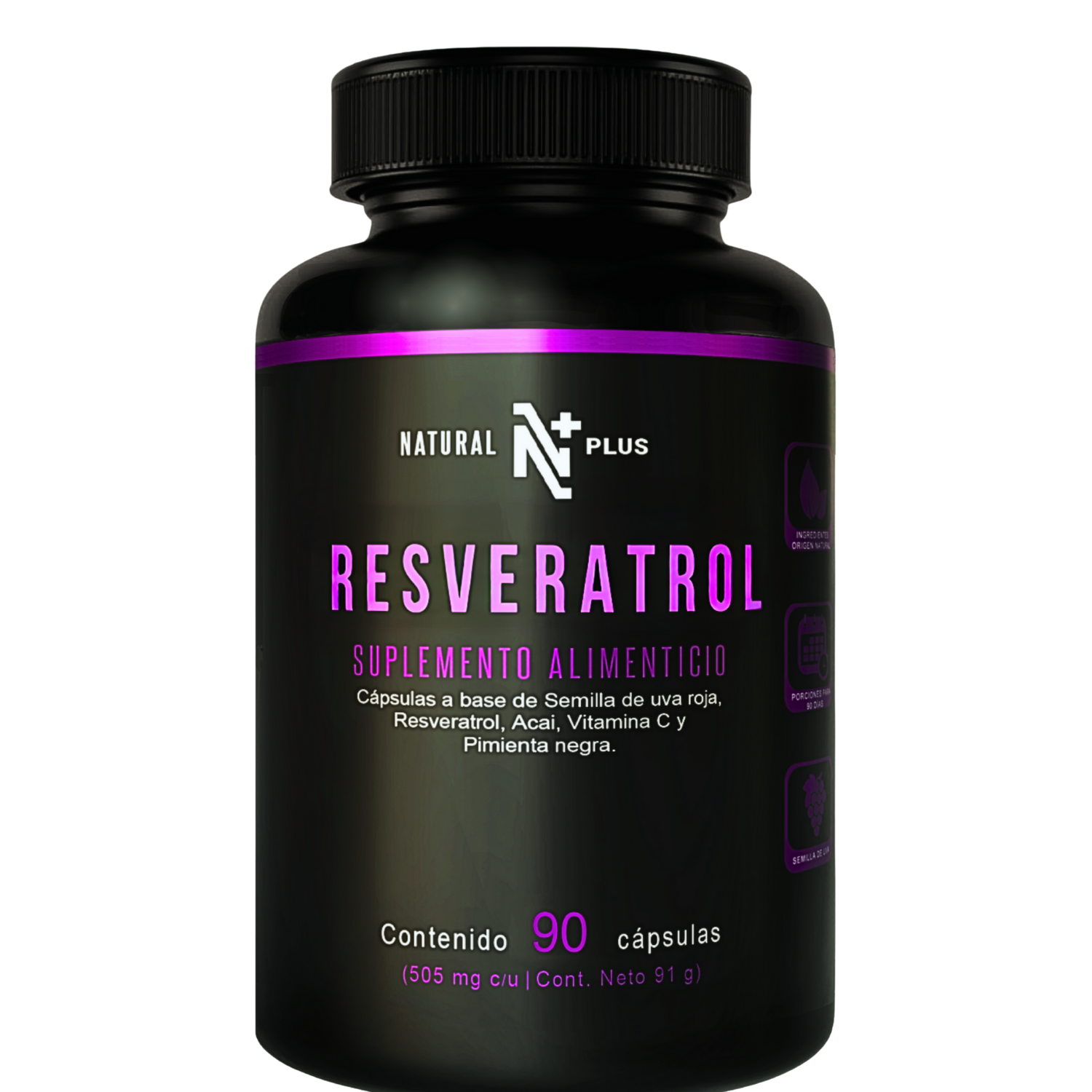 Resveratrol 90 Cápsulas