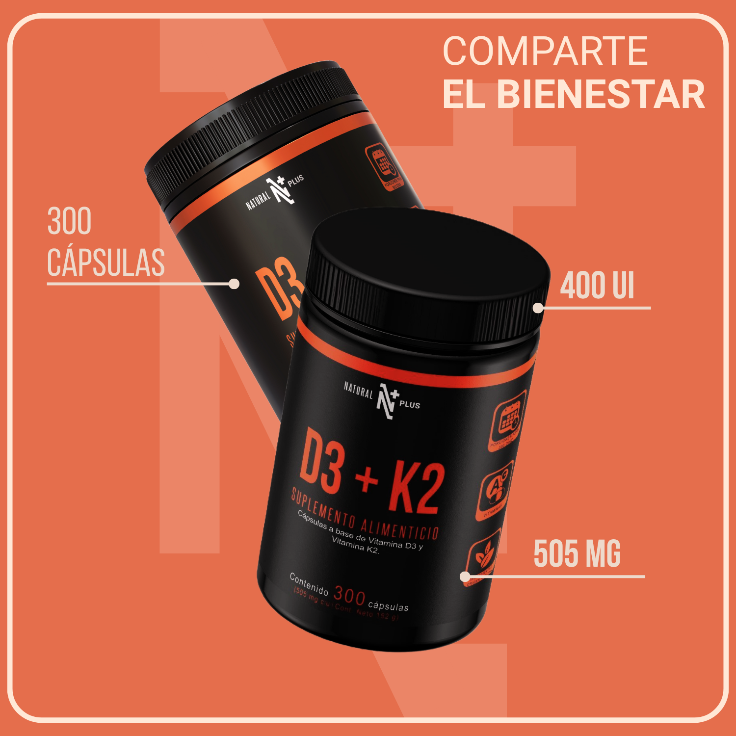 Vitamina D3 + K2