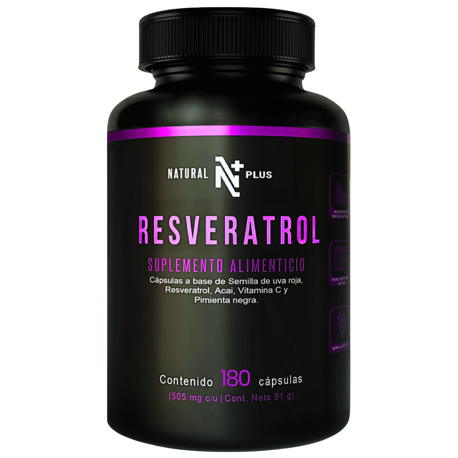 Resveratrol 90 Cápsulas