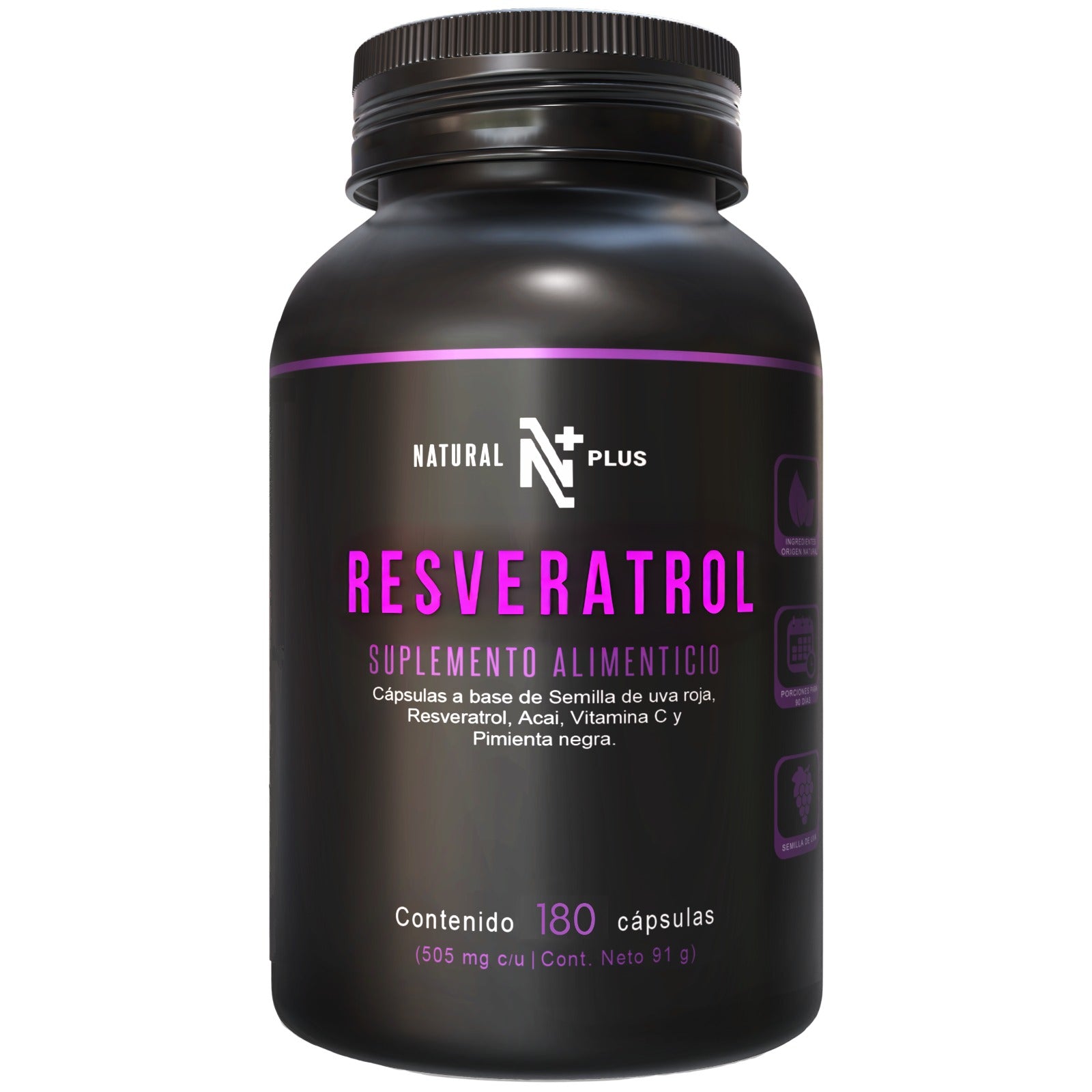 Resveratrol 180 Cápsulas