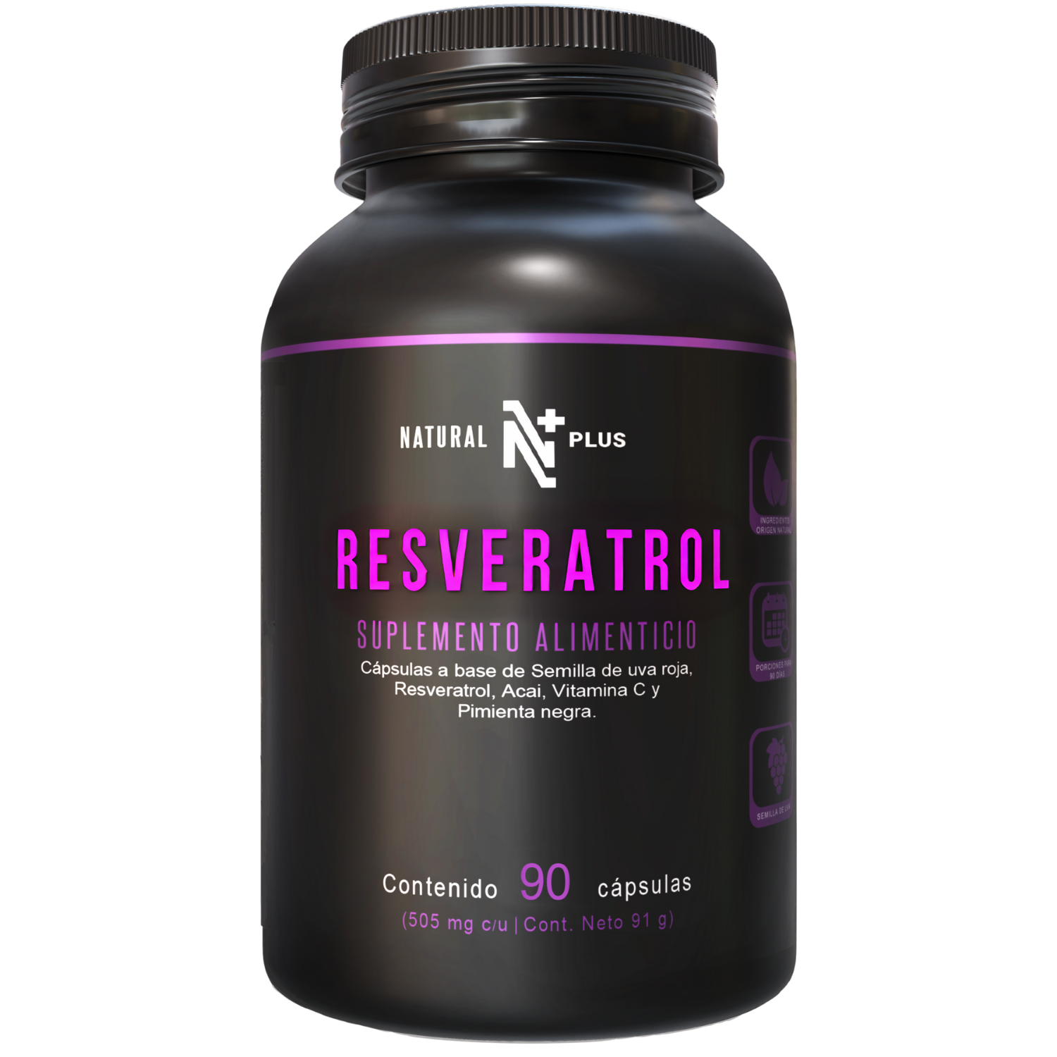 Resveratrol 180 Cápsulas