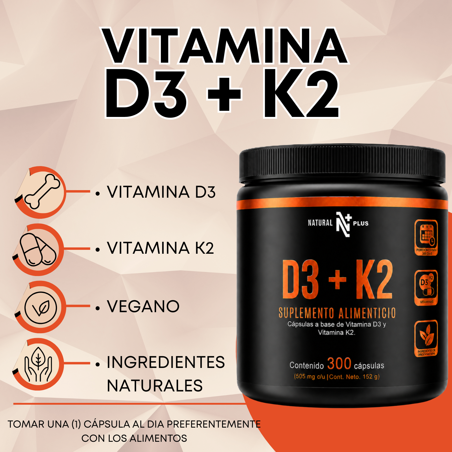 Vitamina D3 + K2