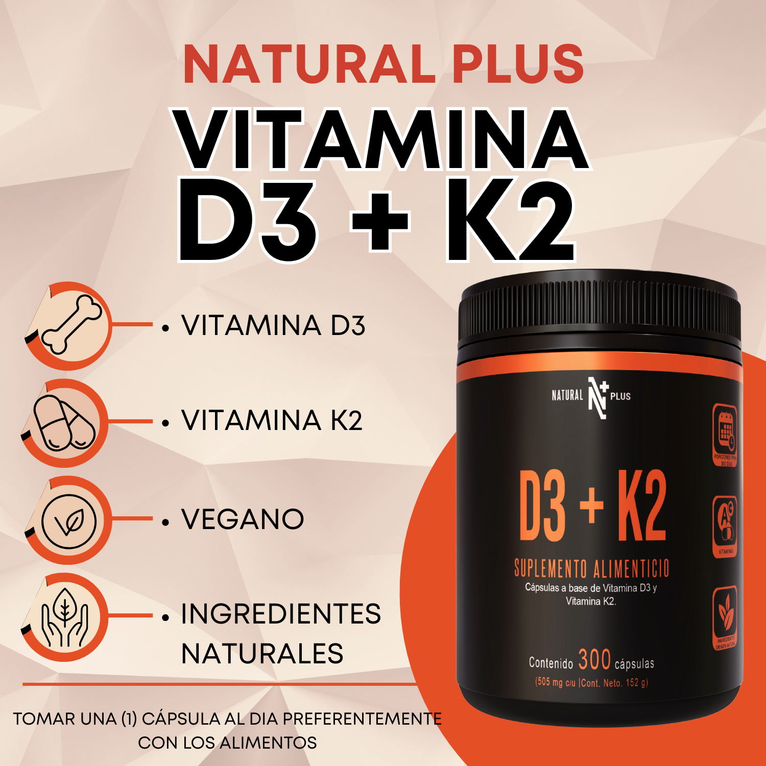 Vitamina D3 + K2