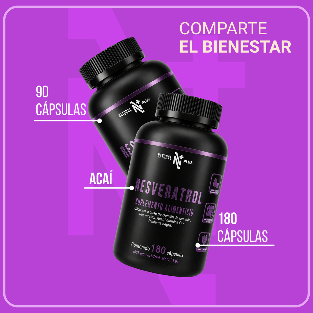 Resveratrol 180 Cápsulas