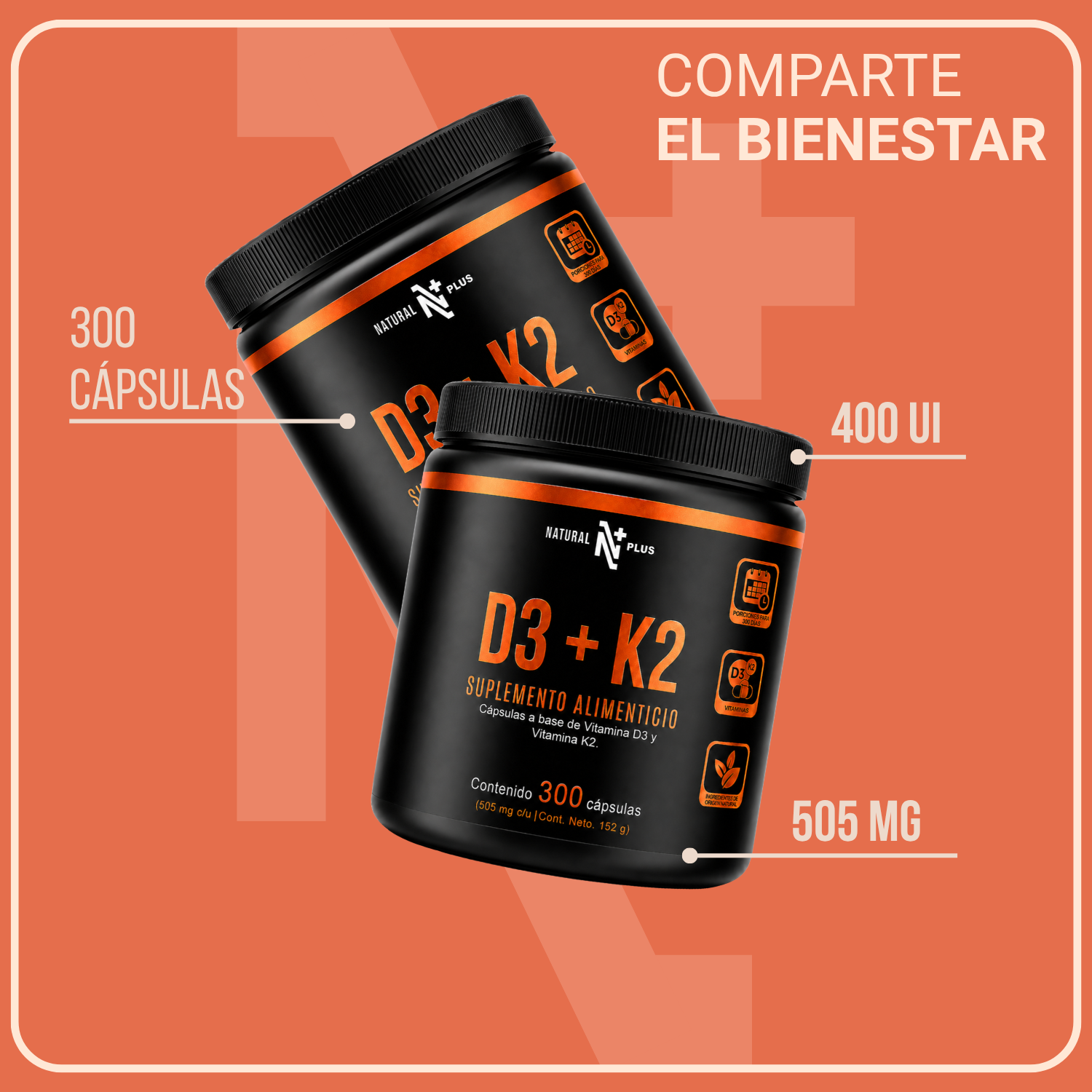 Vitamina D3 + K2