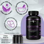 Resveratrol 90 y 180 Cápsulas