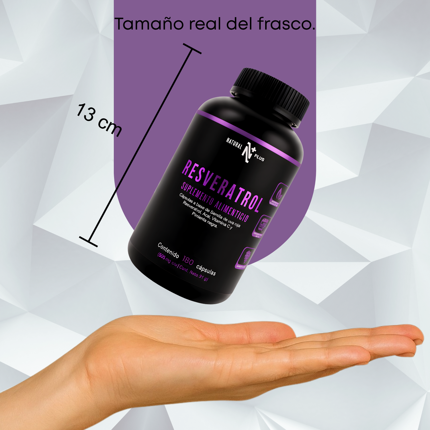 Resveratrol 180 Cápsulas