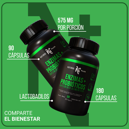 Enzimas + Probióticos 90 Cápsulas