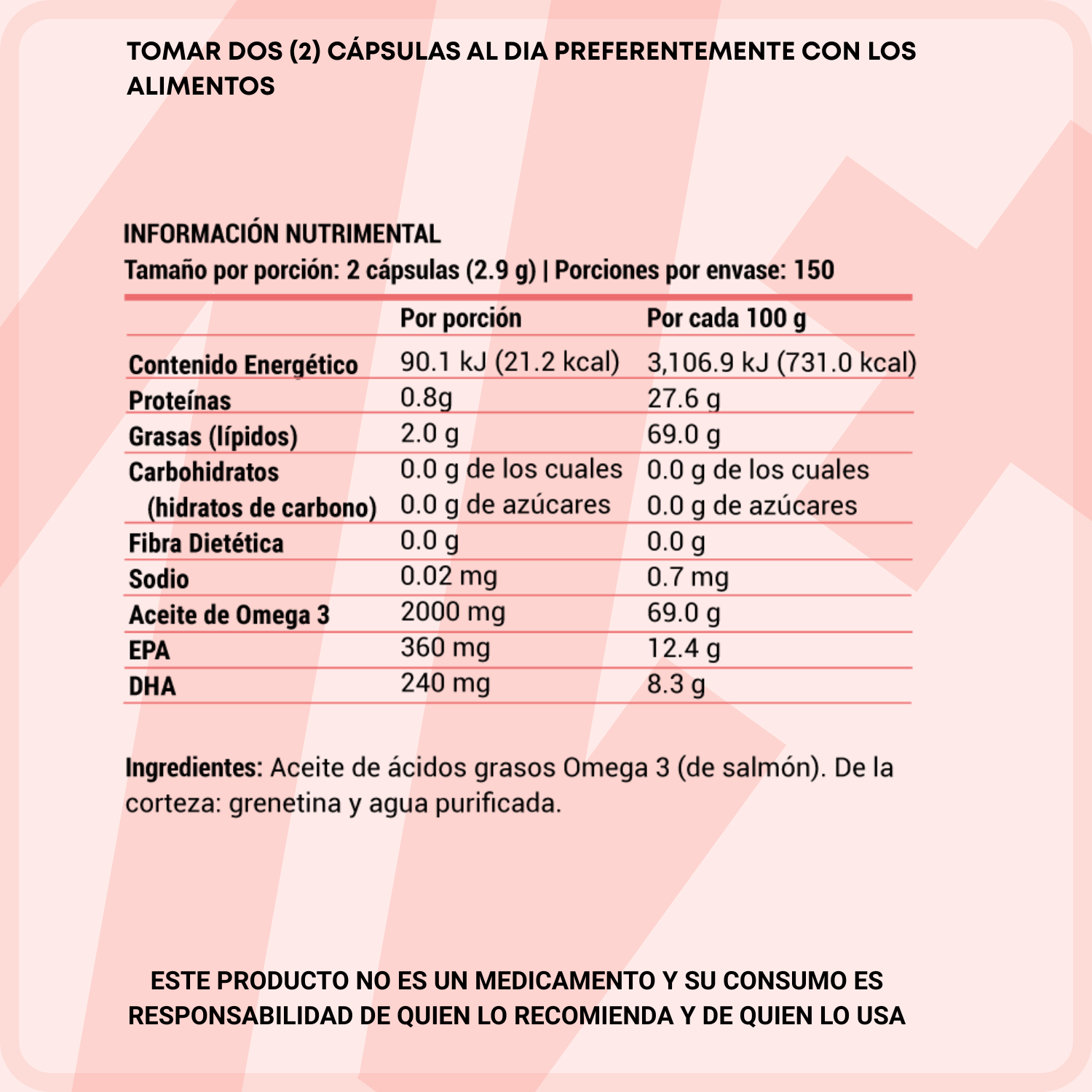 Omega 3 - 300 Cápsulas