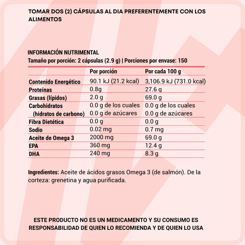 Omega 3 Aceite de Salmón
